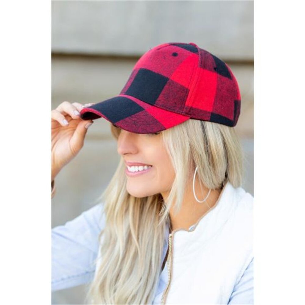 Fall Plaid Ball Caps - Picture 3 of 6